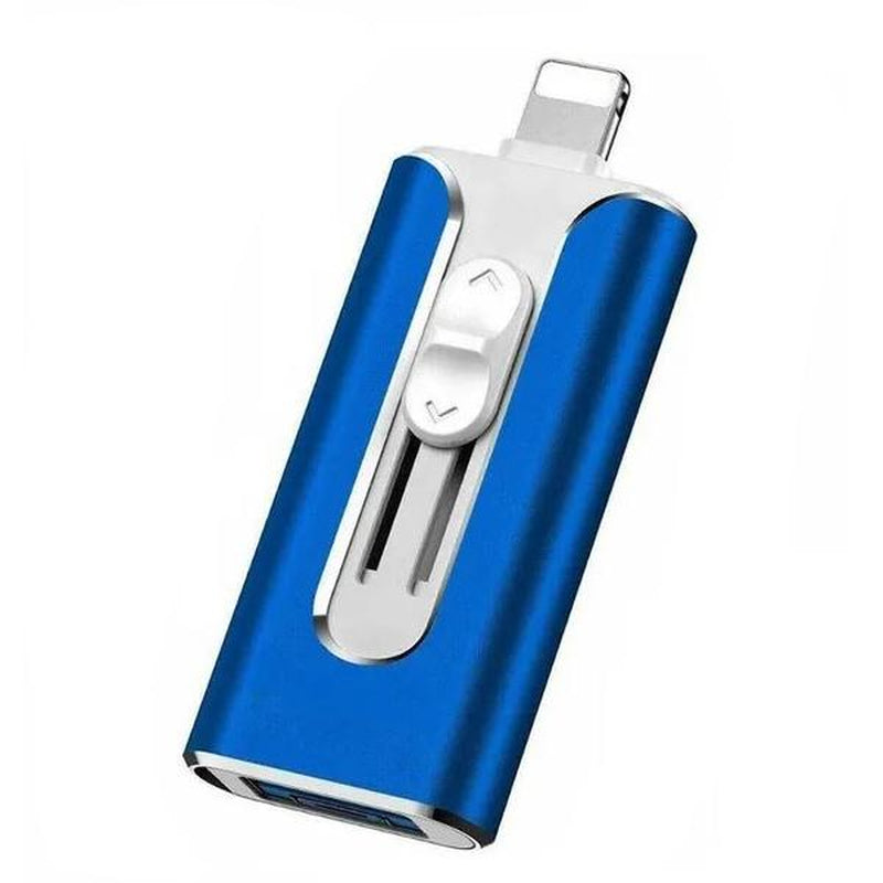 4 in 1 USB Flash Drive 64GB/128GB/256GB/512GB/1TB, High Speed USB 3.0 Memory Stick for Iphone & Type-C & Android Phones, PC, Multi-Purpose Photo Stick Thumb Drive Pendrive